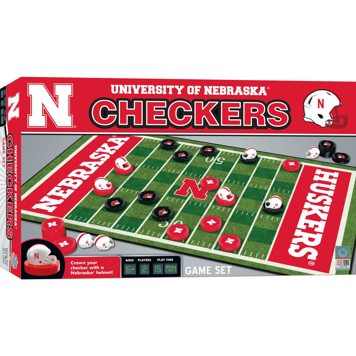 Nebraska Cornhuskers Checkers Board Game by MasterPieces Puzzle Company INC