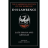 D. H. Lawrence: Late Essays and Articles