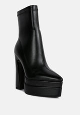 dextra high platform ankle boots by London Rag