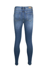 Velvet Heart Mid Waist Skinny Jeans Stretch Button & Zipper Fly Closure Denim Pants with Pockets by Curated Brands