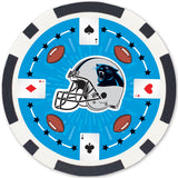 Carolina Panthers 100 Piece Poker Chips by MasterPieces Puzzle Company INC