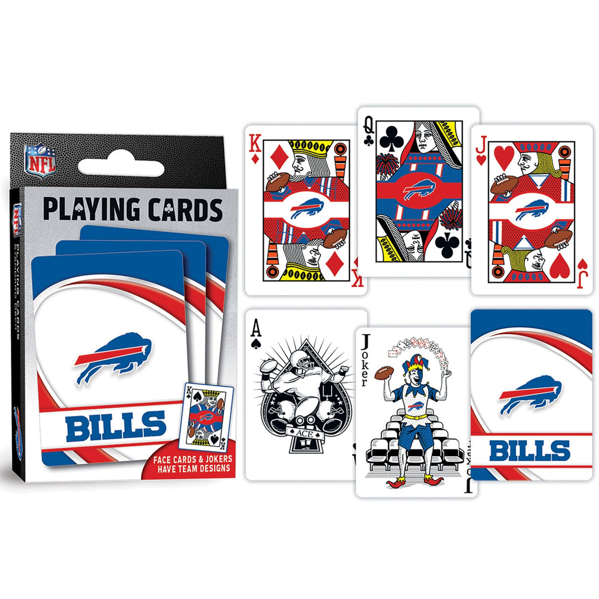 Buffalo Bills Playing Cards - 54 Card Deck by MasterPieces Puzzle Company INC