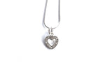 'Diamante Heart' Silver Plated Necklace by Liberty Charms USA