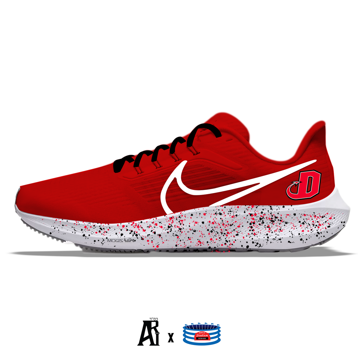 "Dickinson College" Nike Air Zoom Pegasus 39 Running Shoes by Stadium Custom Kicks