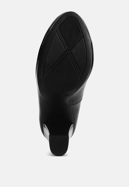 dixie patent faux leather pump sandals by London Rag