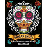 Sugar Skull: black page adult coloring books at midnight Version ( Dia De Los Muertos, Skull Coloring Book for Adults, Relaxation & Meditation )