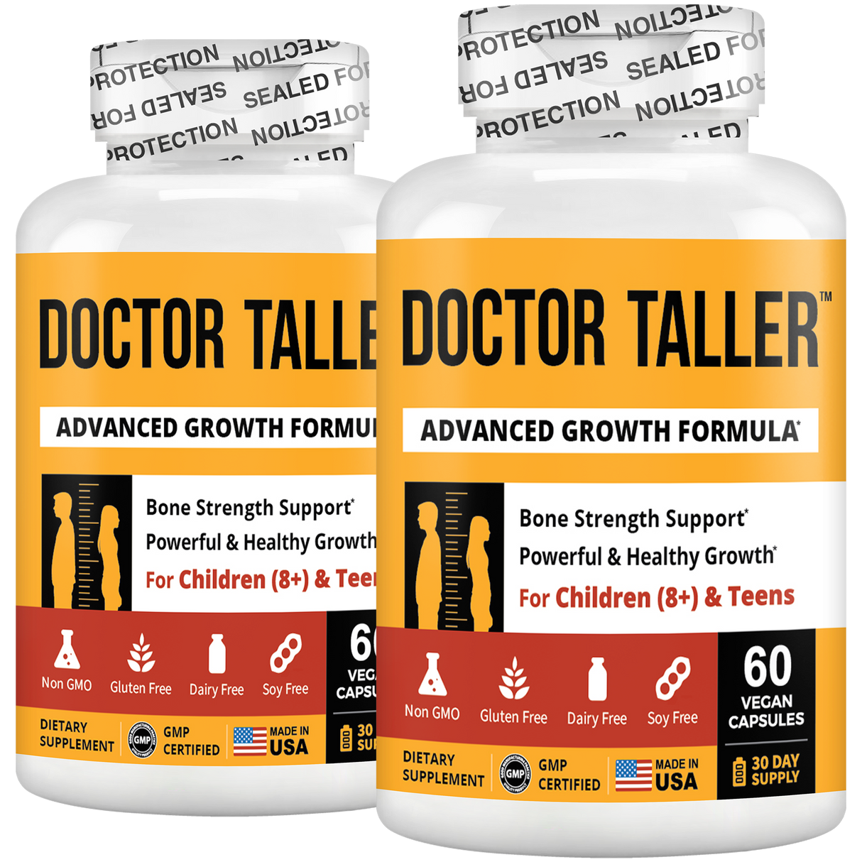 Doctor Taller Kids, Grape Multivitamins, Ages 2-9, 60 Vegan Chewables by NuBest Nutrition®