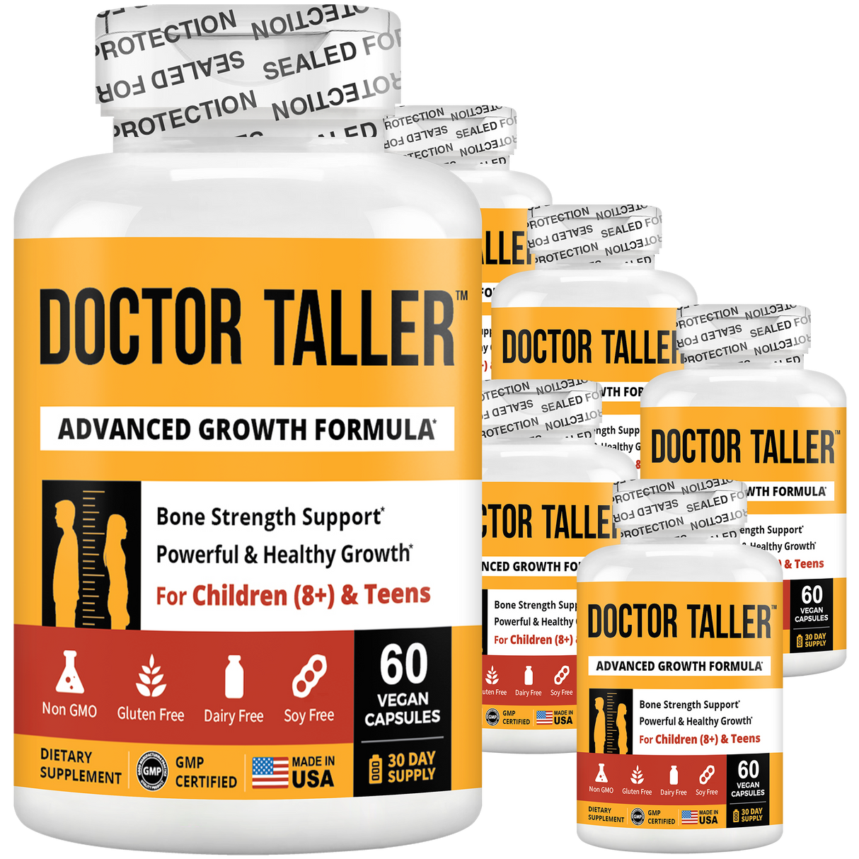 Doctor Taller, For Children (8+) & Teens, 60 Vegan Capsules by NuBest Nutrition®