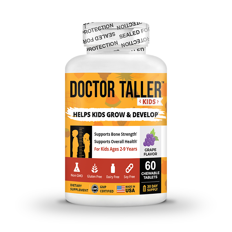 Doctor Taller Kids, Grape Multivitamins, Ages 2-9, 60 Vegan Chewables by NuBest Nutrition®