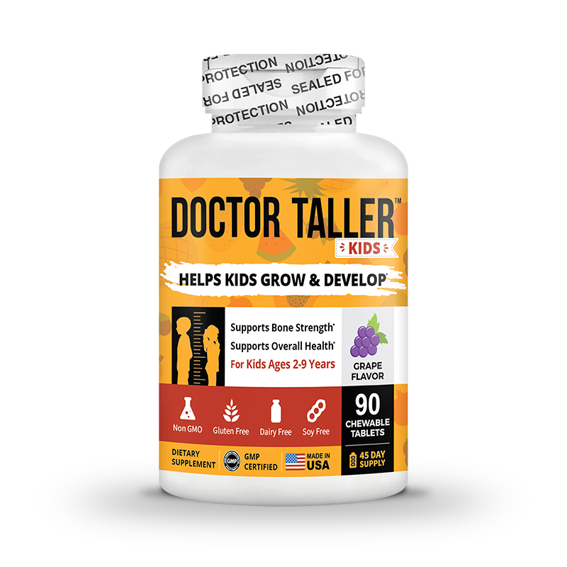 Doctor Taller Kids, Grape Multivitamins, Ages 2-9, 90 Vegan Chewables by NuBest Nutrition®