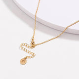 Drop Necklace for Women in Gold or Silver with Five Cubic Zirconia Stone by Hollywood Sensation®