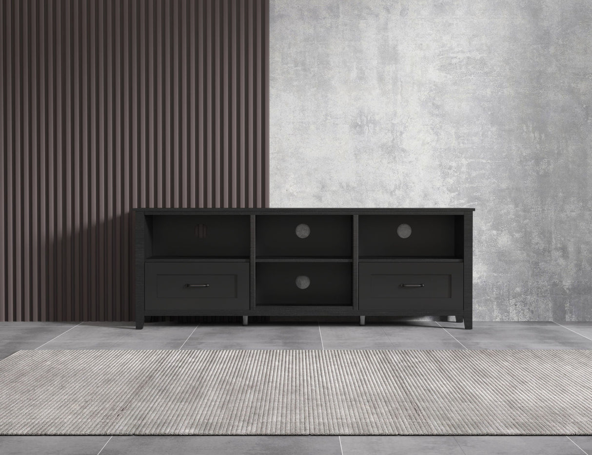 Black TV Stand for Living Room and Bedroom by Blak Hom