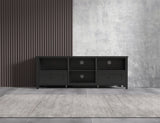 Black TV Stand for Living Room and Bedroom by Blak Hom