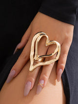 Heart Shape Solid Color Rings Accessories by migunica