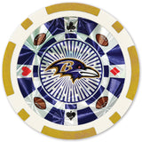 Baltimore Ravens 20 Piece Poker Chips by MasterPieces Puzzle Company INC