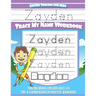 Zayden Letter Tracing for Kids Trace my Name Workbook: Tracing Books for Kids ages 3 - 5 Pre-K & Kindergarten Practice Workbook