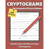 Cryptograms Puzzle Books for Adults: Cryptoquote books, Inspirational and Motivational, Cryptoquote Puzzle Books for adults (Cryptic Puzzles)