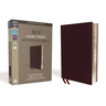 NIV, Reference Bible, Giant Print, Bonded Leather, Burgundy, Red Letter Edition, Comfort Print