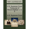 U.S. Supreme Court Transcript of Record Baltzer V. U S