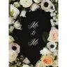 Mr. & Ms. Flowered Wedding Guest Book