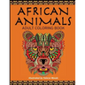 African Animals: Adult Coloring Book