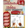 Multiplication and Division Math Workbook 5th and 6th Grade: Multi-Digit Multiplication and Long Division, Word Problems, Powers of 10