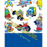 Toy Trains, Cars, Boats, Trucks, and Airplanes Coloring Book: For Kid's Ages 3 Years Old and up