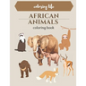 African Animals coloring book: large print *coloring life *