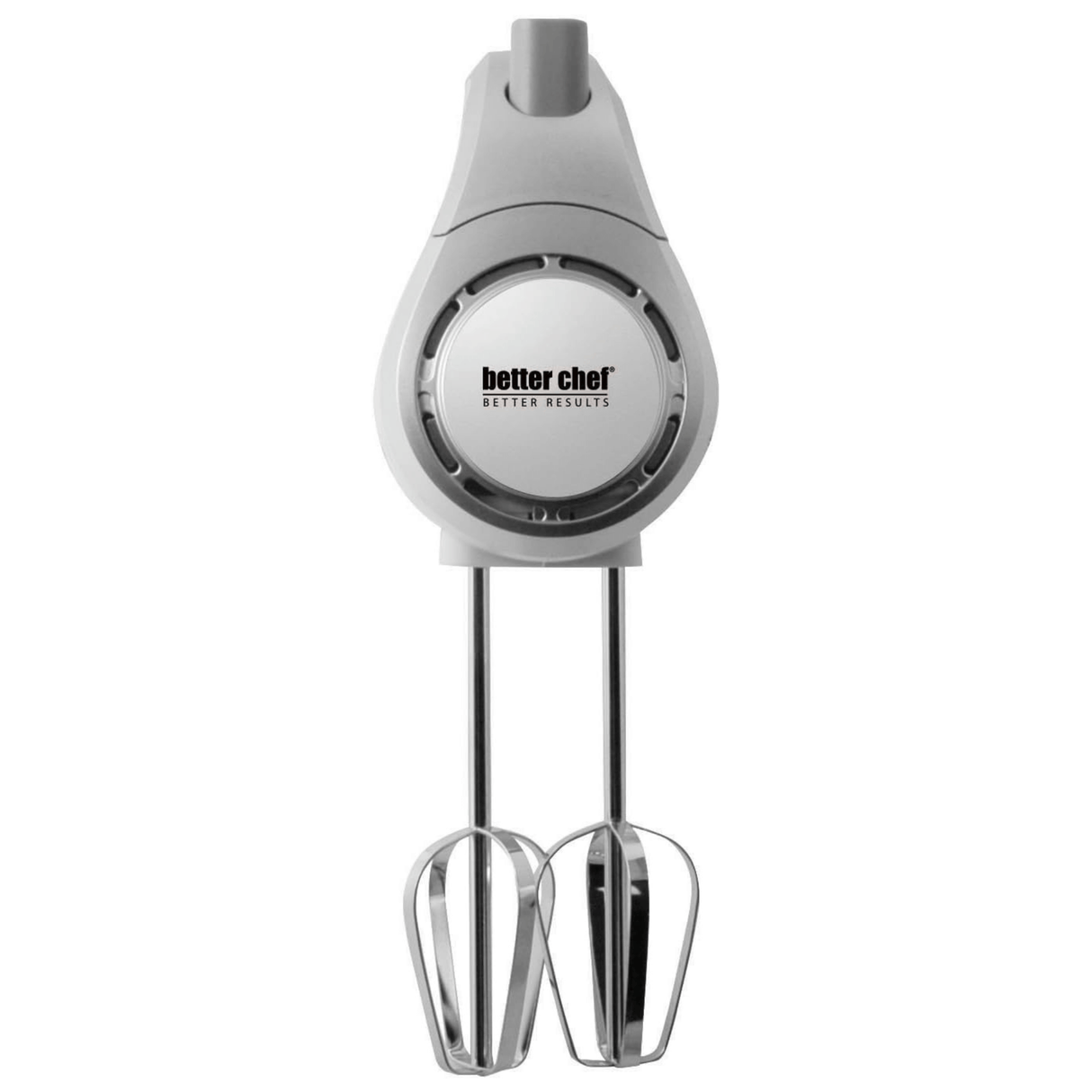 Better Chef 5-Speed 150W Hand Mixer with Silver Accents and Storage Clip by Jupiter Gear Home