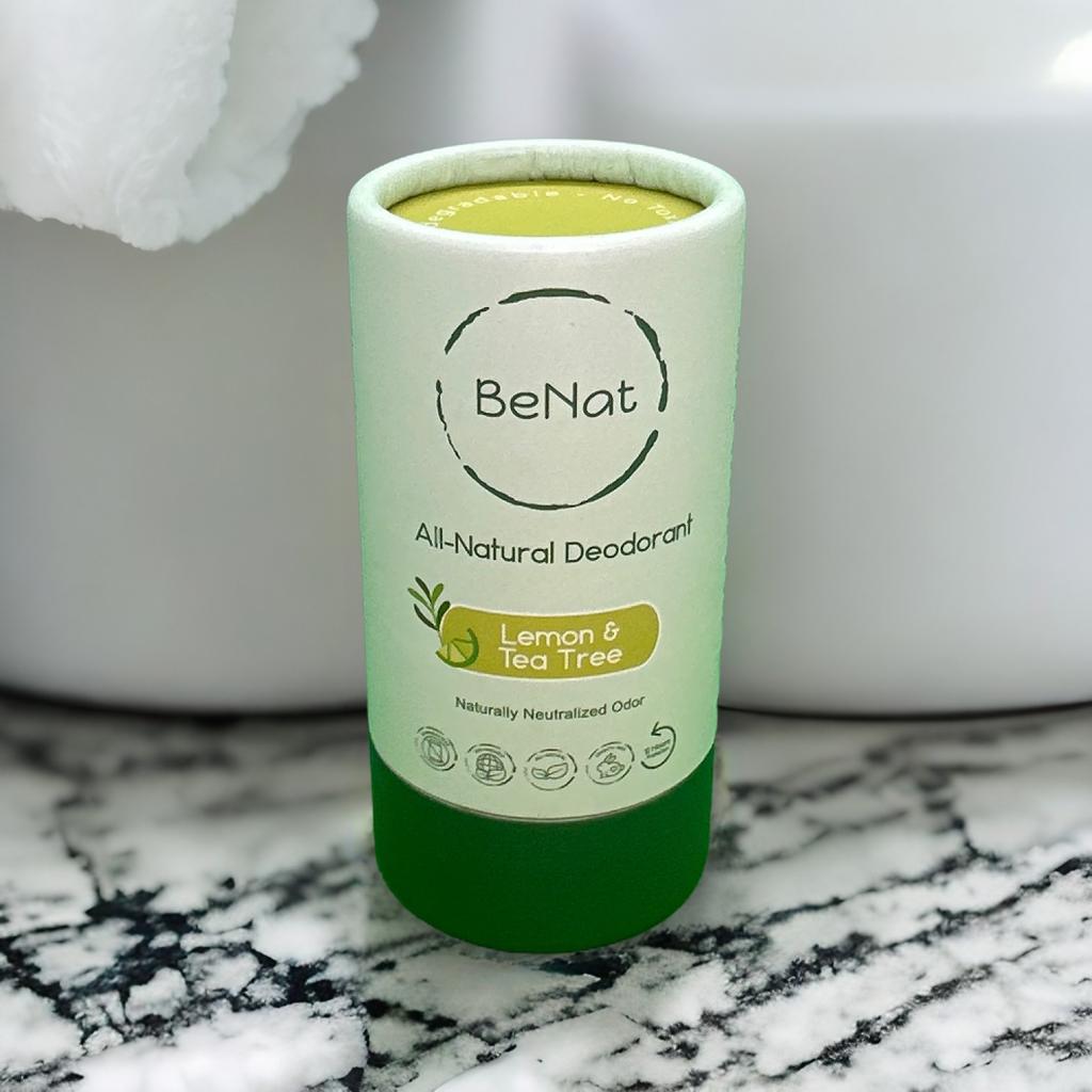 2-Pack All-Natural, Plastic-Free Deodorants by BeNat