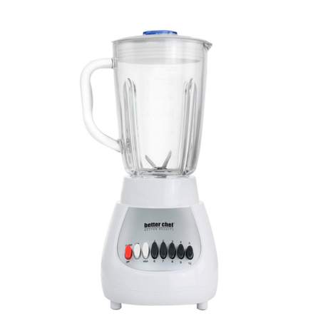 Better Chef Classic 10-Speed 5-Cup Glass Jar Blender by Jupiter Gear Home