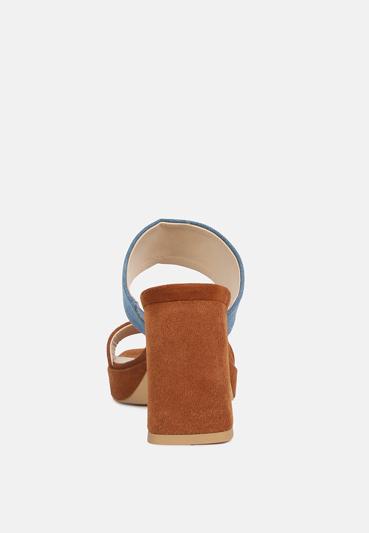 eddlia slip on platform sandals by London Rag