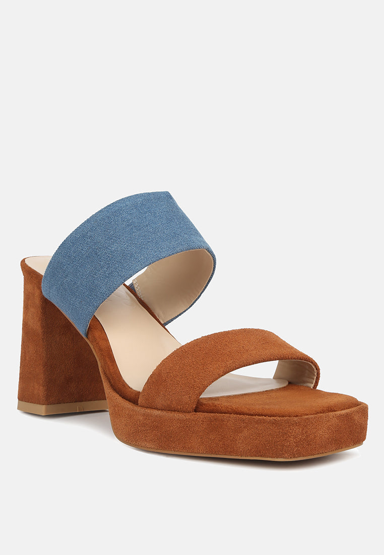 eddlia slip on platform sandals by London Rag