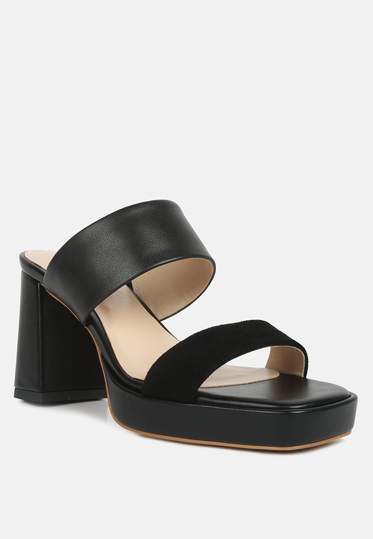 eddlia slip on platform sandals by London Rag