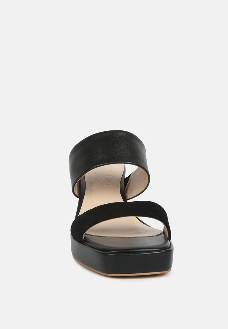 eddlia slip on platform sandals by London Rag