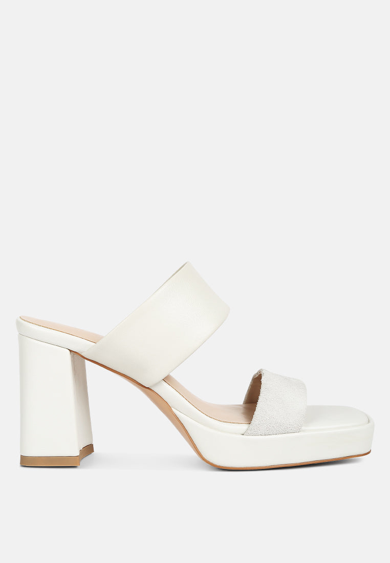 eddlia slip on platform sandals by London Rag