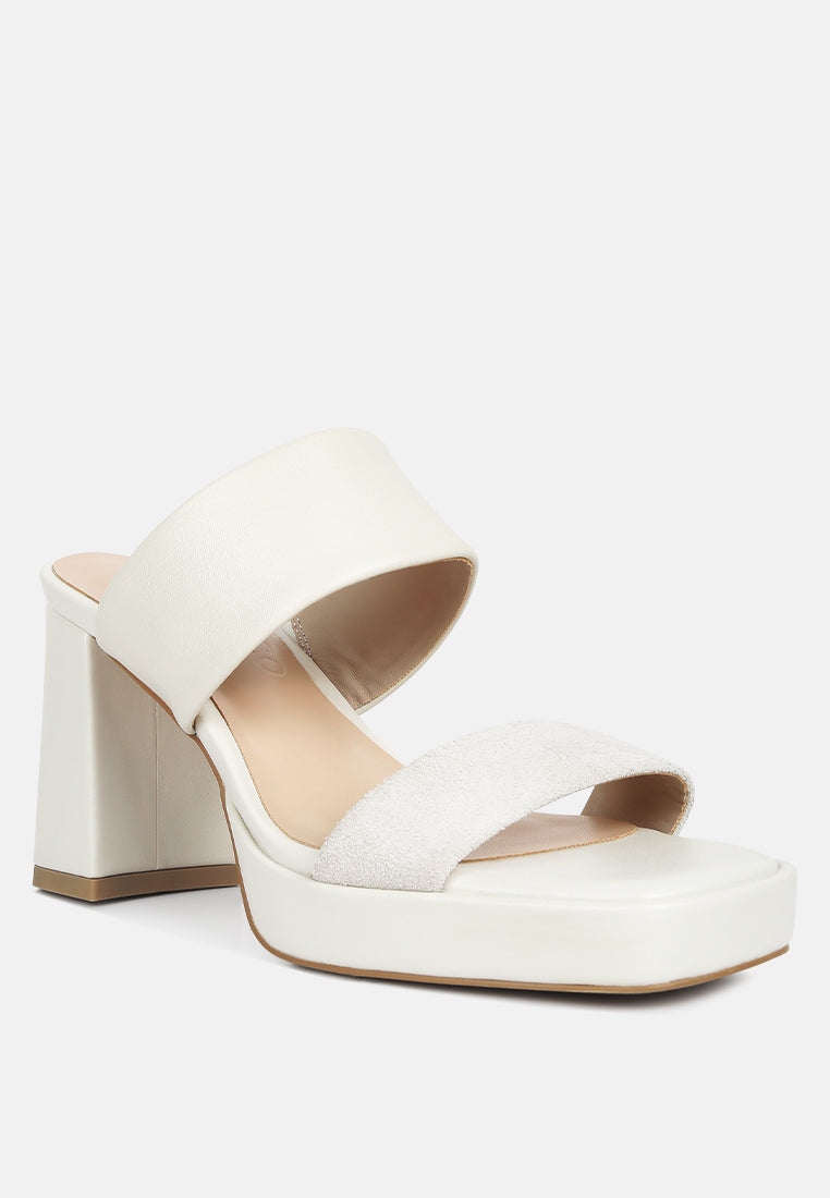 eddlia slip on platform sandals by London Rag