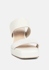 eddlia slip on platform sandals by London Rag