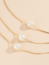 Simple Multilayer Pearl Necklaces Accessories by migunica