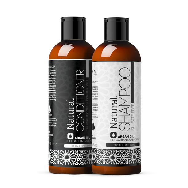 Argan Sulfate Free Shampoo and Conditioner Bundle, 2 pc by Morgan Cosmetics