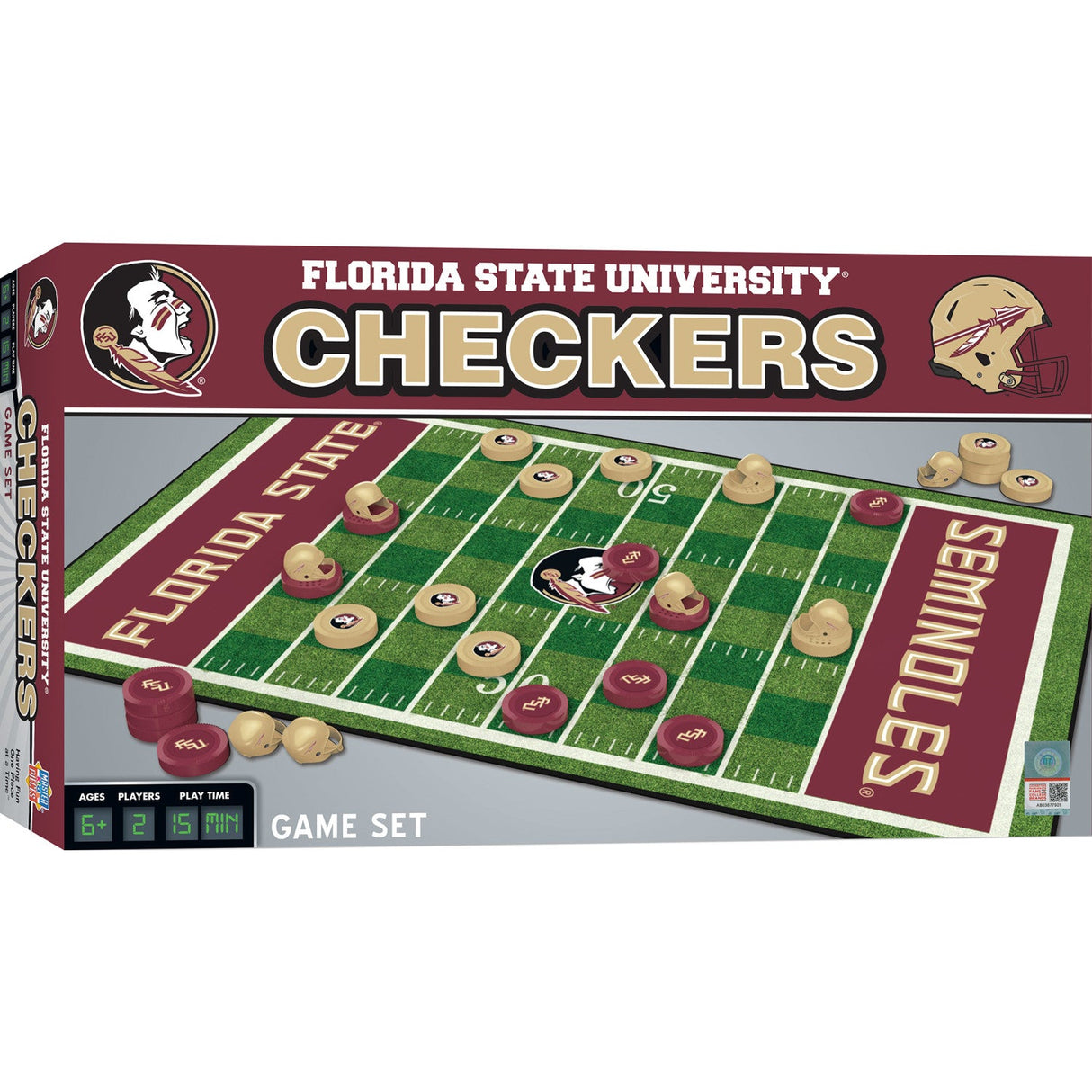 Florida State Seminoles Checkers Board Game by MasterPieces Puzzle Company INC