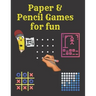 Paper & Pencil Games for fun: 2 Player Activity Book.Fun Activities for Family Time, Kids, teens and Adults.- Tic-Tac-Toe, Dots and Boxes - Noughts