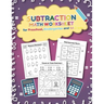 Subtration Math Worksheet for Preschool, Kindergarten and 1st grade: 25 Fun Designs For Boys And Girls - Educational Worksheets