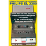 Compact Cassette Recorder Philips EL 3300 - Thank you for this brilliant Compact Cassette Recorder - Lou Ottens - Johannes Jozeph Martinus Schoenmaker