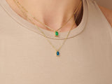 Emerald Necklace Charm by Little Sky Stone