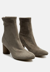 emerson micro suede ankle boots by London Rag