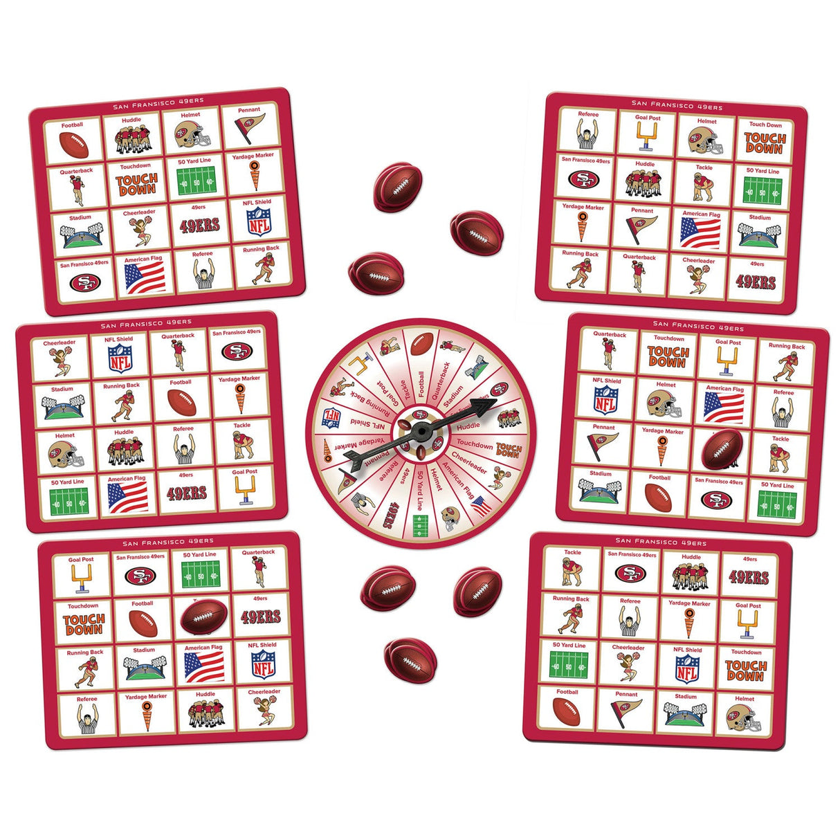 San Francisco 49ers Bingo Game by MasterPieces Puzzle Company INC