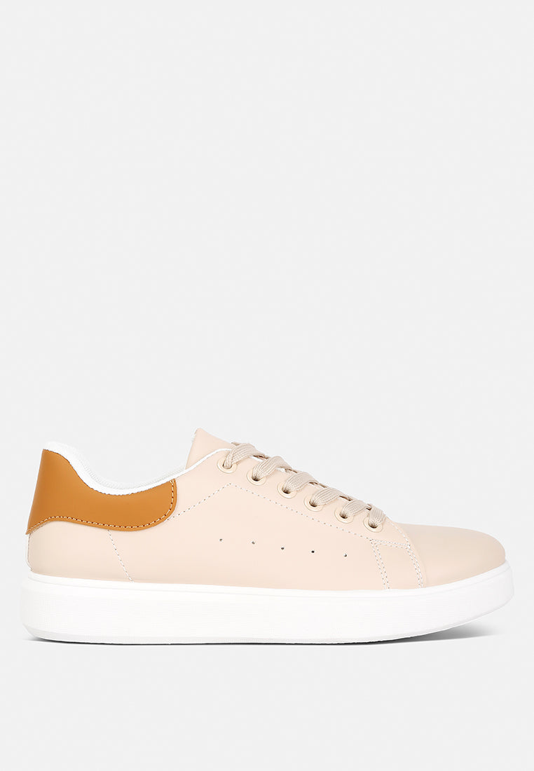 Enora Comfortable Lace Up Sneakers by London Rag