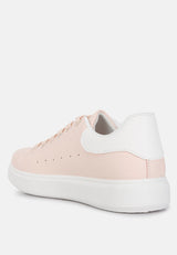 Enora Comfortable Lace Up Sneakers by London Rag