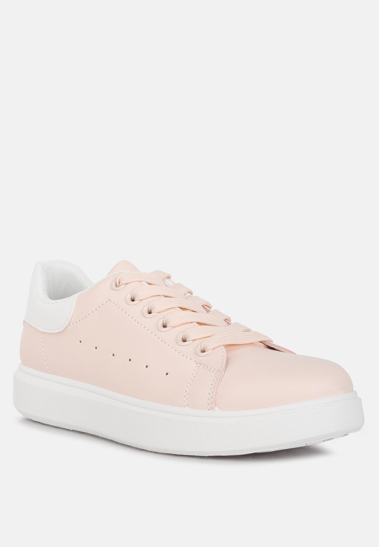 Enora Comfortable Lace Up Sneakers by London Rag